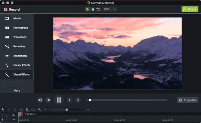 Software Camtasia per video esplicativi