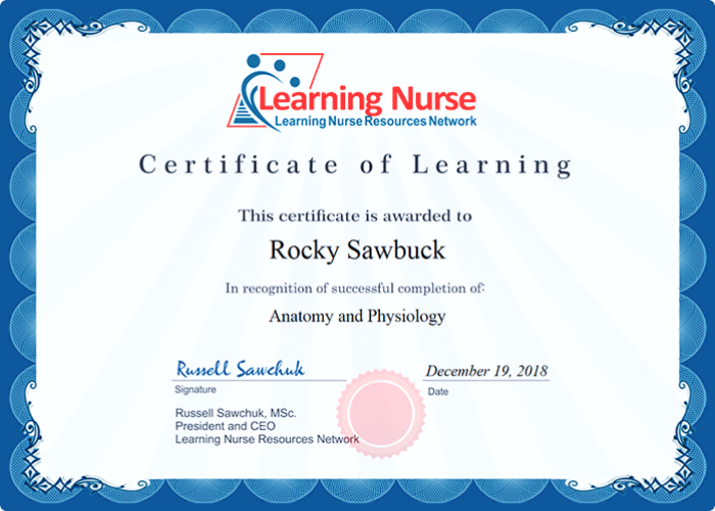 Certificato di apprendimento