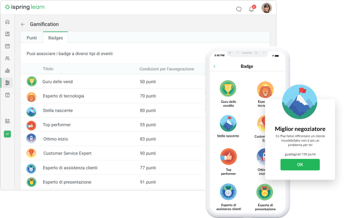 Gamification con iSpring Learn