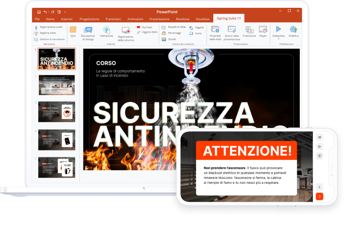 Creare corsi con iSpring Suite Max