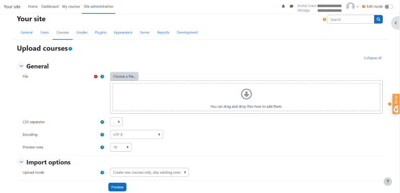 Piattaforma di e-learning Moodle